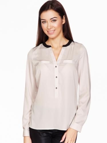 AMBIGANTE Dámská halenka - ABK0067 beige/ black AMBIGANTE Dámská halenka - ABK0067 beige/ black