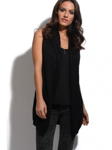 Bella Blue Dámská vesta S121002 BLACK Bella Blue Dámská vesta S121002 BLACK