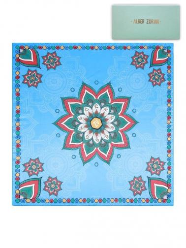 Alber Zoran Dámský šátek MANDALA_BLUE Alber Zoran Dámský šátek MANDALA_BLUE
