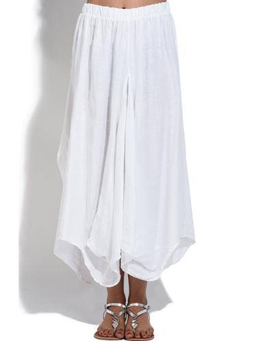 100% Lin Dámská sukně 6276 - JUPE DAPHNE S24989 BLANC 100% Lin Dámská sukně 6276 - JUPE DAPHNE S24989 BLANC