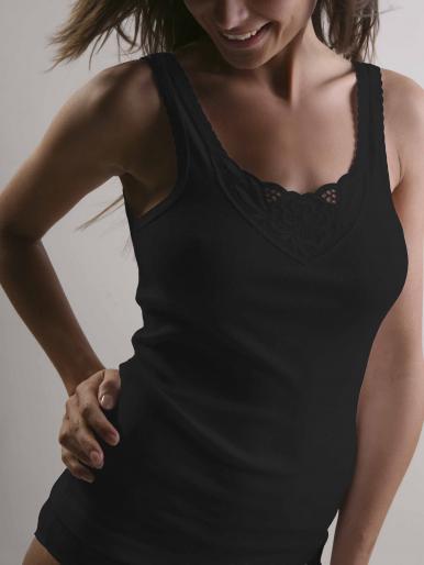 AB Tricot Dámská košilka, PDC 004 S TOP BLACK SET OF 2 (2 kusy) AB Tricot Dámská košilka, PDC 004 S TOP BLACK SET OF 2 (2 kusy)