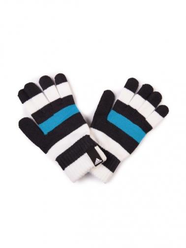 adidas Dámské rukavice ADIDAS STRIPED GLOVES M66615 _white, shades of blue adidas Dámské rukavice ADIDAS STRIPED GLOVES M66615 _white, shades of blue