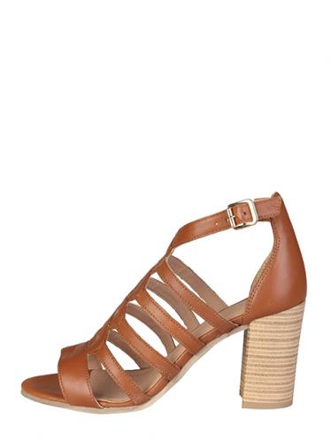 VERSACE 19.69 Dámské sandály na podpatku ISABELLE_CUOIO VERSACE 19.69 Dámské sandály na podpatku ISABELLE_CUOIO