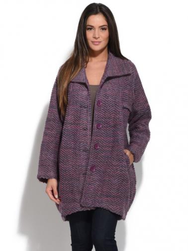 Bella Blue Dámský kabát 315H137 VIOLET Bella Blue Dámský kabát 315H137 VIOLET