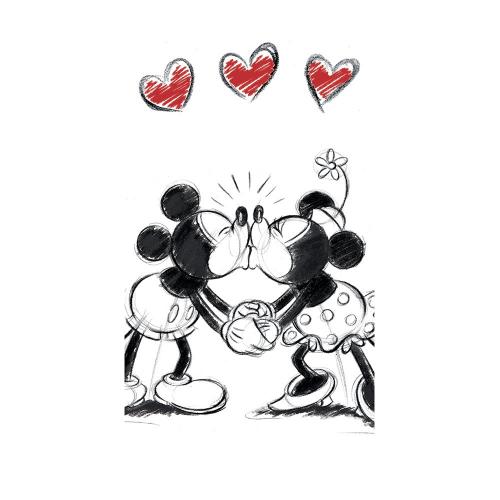 Dětská osuška Mickey a Minnie 70x140 cm barevná Dětská osuška Mickey a Minnie 70x140 cm barevná