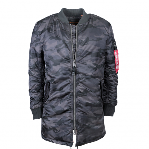 Alpha Industries MA-1 Coat Kabát Black Camo Alpha Industries MA-1 Coat Kabát Black Camo