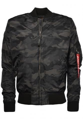 Alpha Industries MA-1 TT Bomber Bunda Black Camo Alpha Industries MA-1 TT Bomber Bunda Black Camo