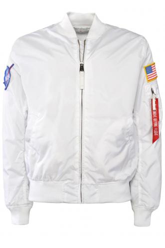 Alpha Industries NASA MA-1 TT Bílá Bomber Bunda Alpha Industries NASA MA-1 TT Bílá Bomber Bunda