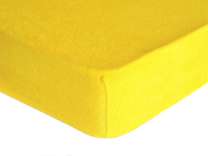 Forbyt, Prostěradlo, Froté Premium, žluté 70 x 140 cm Forbyt, Prostěradlo, Froté Premium, žluté 70 x 140 cm