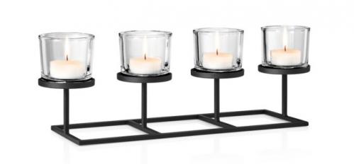 Svícen na 4 svíčky Blomus NERO Svícen na 4 svíčky Blomus NERO