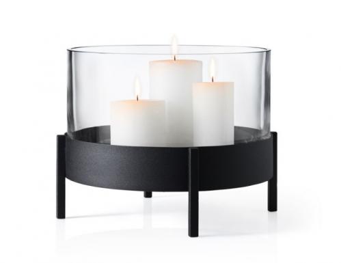 Kulatý stolní svícen vícen Blomus NERO Kulatý stolní svícen vícen Blomus NERO