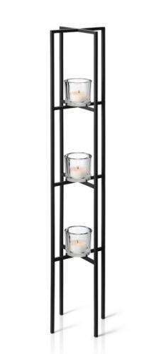 Stojací svícen na 3 svíčky Blomus NERO Stojací svícen na 3 svíčky Blomus NERO