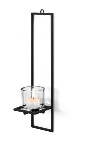 Nástěnný svícen Blomus NERO, malý Nástěnný svícen Blomus NERO, malý