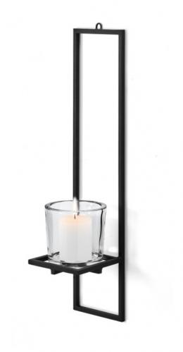 Nástěnný svícen Blomus NERO, velký Nástěnný svícen Blomus NERO, velký