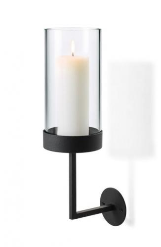 Nástěnný kruhový svícen Blomus NERO, velký Nástěnný kruhový svícen Blomus NERO, velký