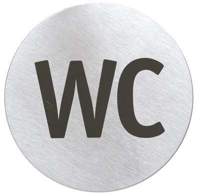 Blomus Tabulka WC Signo, kulatá Blomus Tabulka WC Signo, kulatá