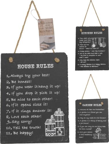 Home collection Home collection Domácí pravidla 15x20 cm - Kitchen rules Home collection Home collection Domácí pravidla 15x20 cm - Kitchen rules