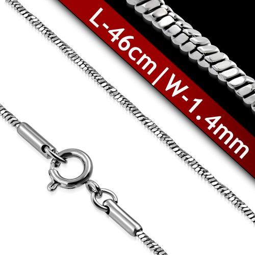 DAMSON Řetízek z oceli 1,4mm/46cm DAMSON Řetízek z oceli 1,4mm/46cm