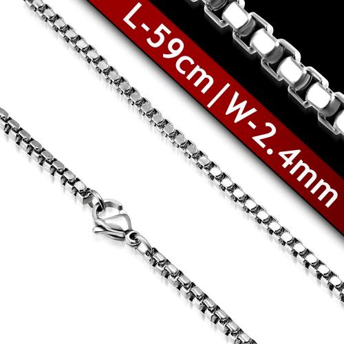 DAMSON Řetízek 316L 2,4mm/59cm DAMSON Řetízek 316L 2,4mm/59cm