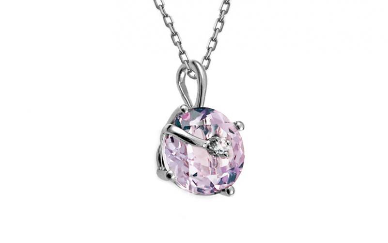 Ametystový přívěsek s diamantem 0,010 ct Abbey KU579P Ametystový přívěsek s diamantem 0,010 ct Abbey KU579P