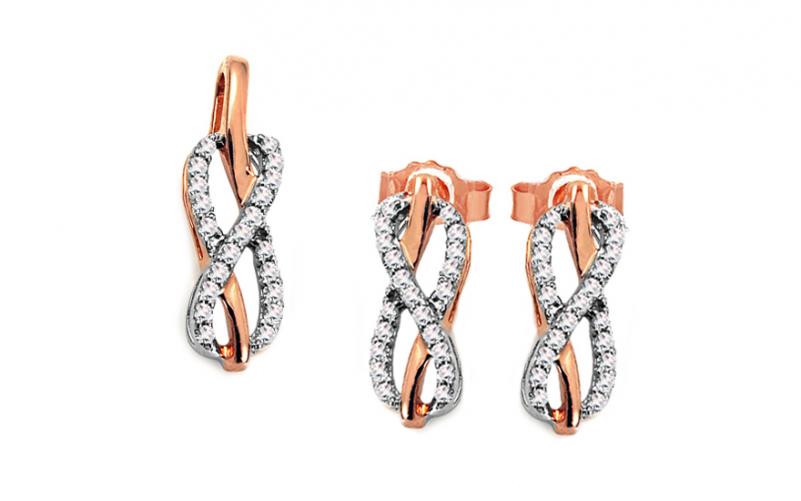 Diamantová souprava 0,360 ct Meggan KU223SR Diamantová souprava 0,360 ct Meggan KU223SR