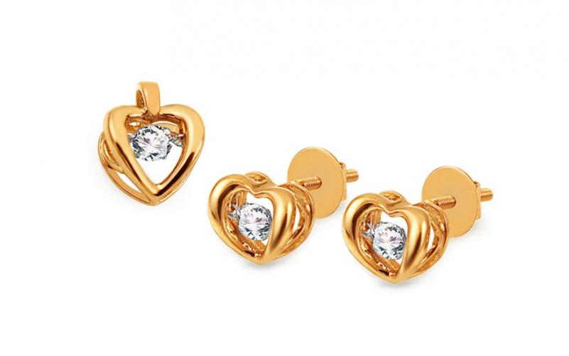 Diamantová souprava 0,430 ct Dancing Diamonds KU901S Diamantová souprava 0,430 ct Dancing Diamonds KU901S