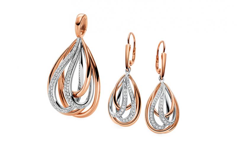 Diamantová souprava 0,620 ct Dazzling Drops DB0093S Diamantová souprava 0,620 ct Dazzling Drops DB0093S