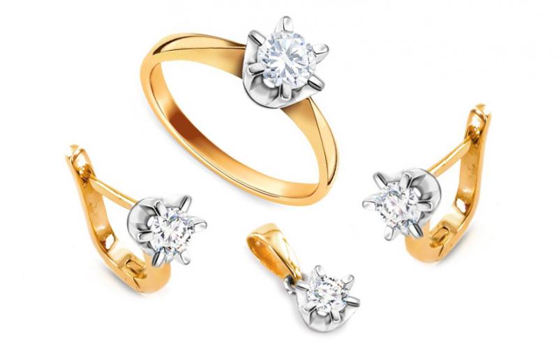 Diamantová souprava 0,650 ct Nella CSBR51S Diamantová souprava 0,650 ct Nella CSBR51S
