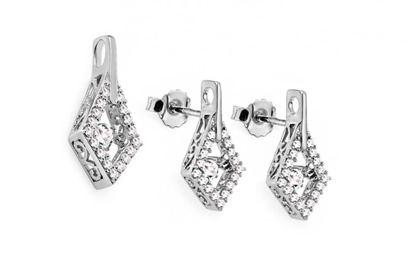 Diamantová souprava 0,770 ct Dancing Diamonds KU661AS Diamantová souprava 0,770 ct Dancing Diamonds KU661AS
