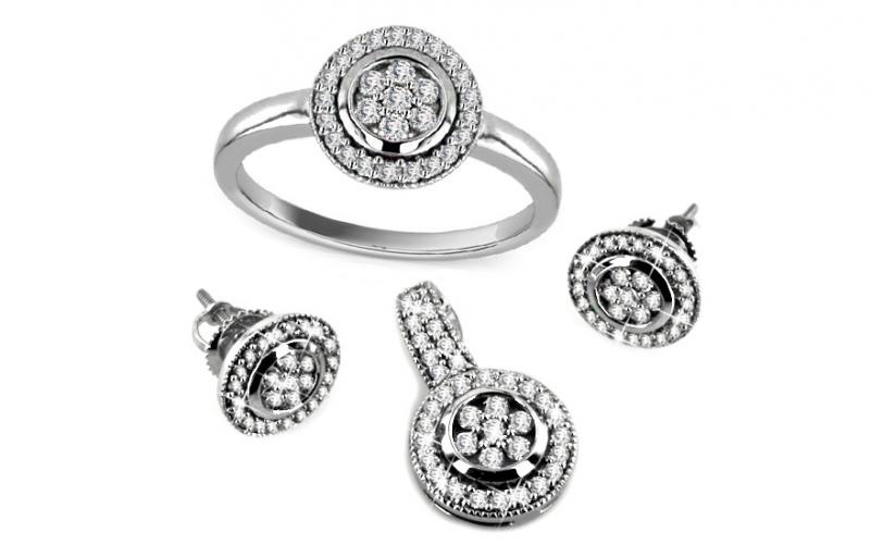 Diamantová souprava 1,250 ct Soleil 2 KU144 Diamantová souprava 1,250 ct Soleil 2 KU144