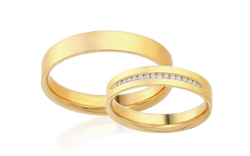 Diamantové snubní prstýnky 0,090 ct Yasmine diamonds 4 mm IZOBBR015 Diamantové snubní prstýnky 0,090 ct Yasmine diamonds 4 mm IZOBBR015