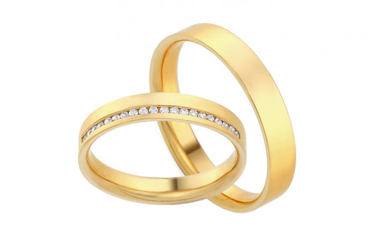 Diamantové snubní prstýnky 0,100 ct Yasmine diamonds 3,5 mm IZOBBR017 Diamantové snubní prstýnky 0,100 ct Yasmine diamonds 3,5 mm IZOBBR017
