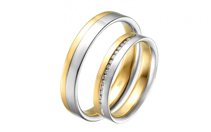 Diamantové snubní prstýnky 0,100 ct Yasmine diamonds 4 mm IZOBBR015AY Diamantové snubní prstýnky 0,100 ct Yasmine diamonds 4 mm IZOBBR015AY