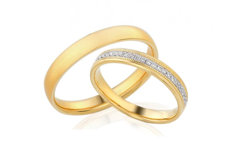 Diamantové snubní prstýnky 0,110 ct Yasmine diamonds 3,5 mm IZOBBR011 Diamantové snubní prstýnky 0,110 ct Yasmine diamonds 3,5 mm IZOBBR011