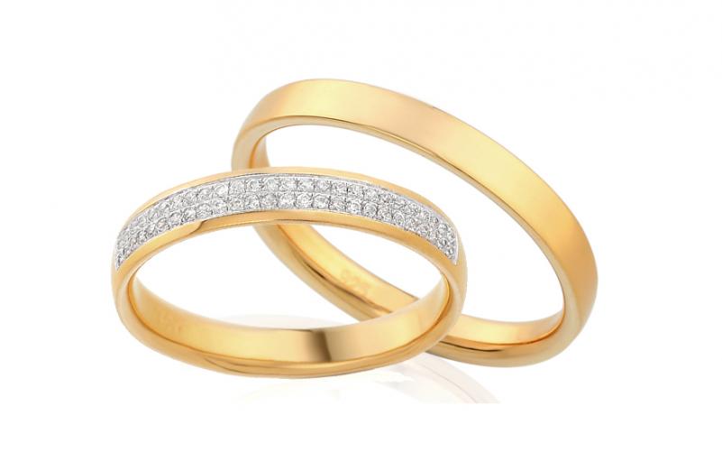 Diamantové snubní prstýnky 0,130 ct Yasmine diamonds 3,5 mm IZOBBR008 Diamantové snubní prstýnky 0,130 ct Yasmine diamonds 3,5 mm IZOBBR008