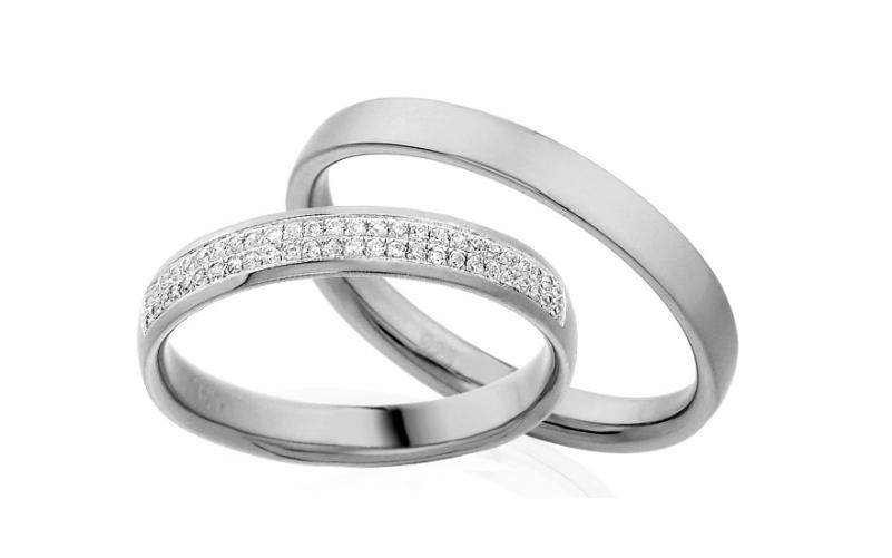 Diamantové snubní prstýnky 0,130 ct Yasmine diamonds 3,5 mm IZOBBR008A Diamantové snubní prstýnky 0,130 ct Yasmine diamonds 3,5 mm IZOBBR008A
