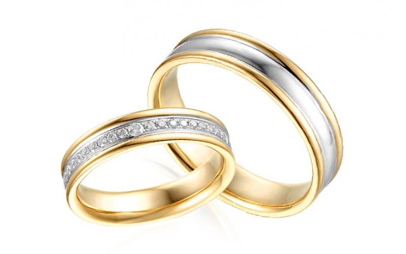 Diamantové snubní prstýnky 0,180 ct Yasmine diamonds 4,5 mm IZOBBR030 Diamantové snubní prstýnky 0,180 ct Yasmine diamonds 4,5 mm IZOBBR030