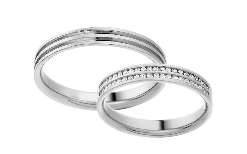 Diamantové snubní prstýnky 0,220 ct Yasmine diamonds 3,5 mm bílé IZOBBR005A Diamantové snubní prstýnky 0,220 ct Yasmine diamonds 3,5 mm bílé IZOBBR005A