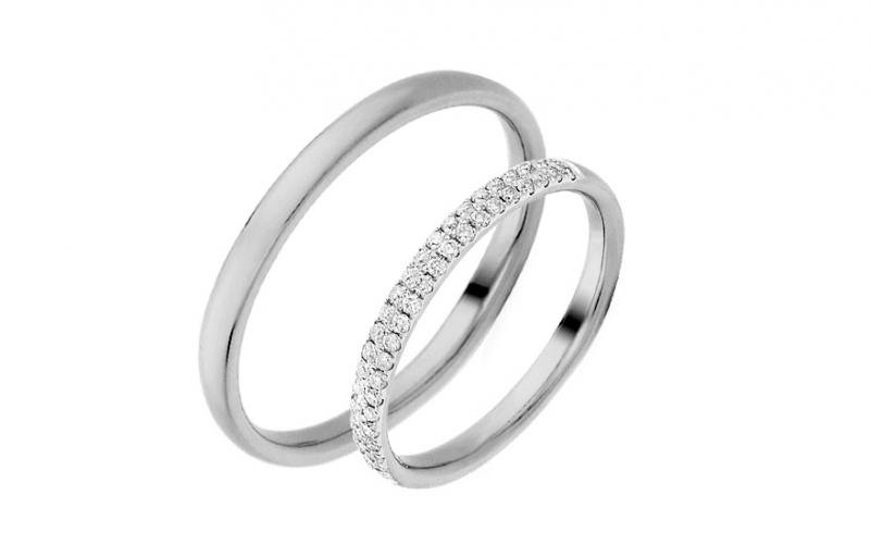 Diamantové snubní prstýnky 0,230 ct Yasmine diamonds 2,6 mm bílé IZOBBR019A Diamantové snubní prstýnky 0,230 ct Yasmine diamonds 2,6 mm bílé IZOBBR019A