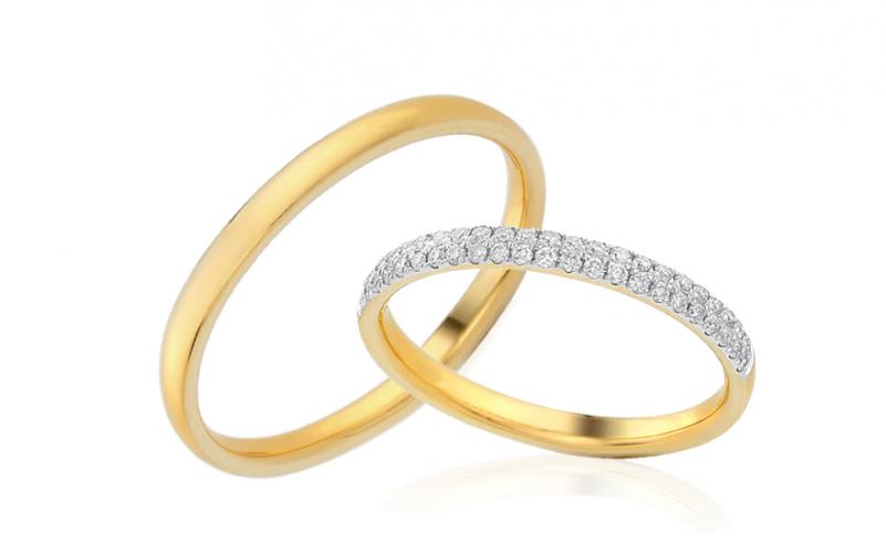 Diamantové snubní prstýnky 0,230 ct Yasmine diamonds 2,6 mm žluté IZOBBR019 Diamantové snubní prstýnky 0,230 ct Yasmine diamonds 2,6 mm žluté IZOBBR019