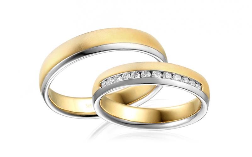 Diamantové snubní prstýnky 0,240 ct Yasmine diamonds 4,5 mm IZOBBR014AY Diamantové snubní prstýnky 0,240 ct Yasmine diamonds 4,5 mm IZOBBR014AY