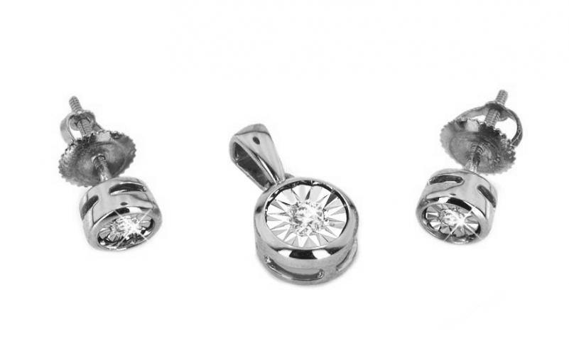 Diamantová souprava 0,110 ct Mariya 6 white KU0080 Diamantová souprava 0,110 ct Mariya 6 white KU0080