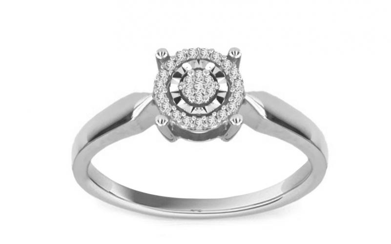 Diamantový prsten 0,090 ct Magic Moment white KU203A Diamantový prsten 0,090 ct Magic Moment white KU203A