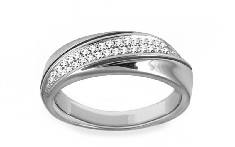 Diamantový prsten 0,150 ct Delux white Vision DB0012A Diamantový prsten 0,150 ct Delux white Vision DB0012A