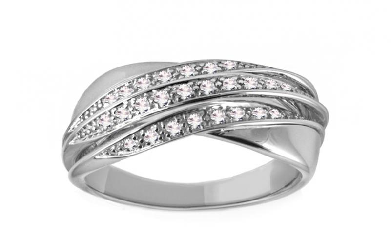 Diamantový prsten 0,170 ct Delux Voice DB0013A Diamantový prsten 0,170 ct Delux Voice DB0013A