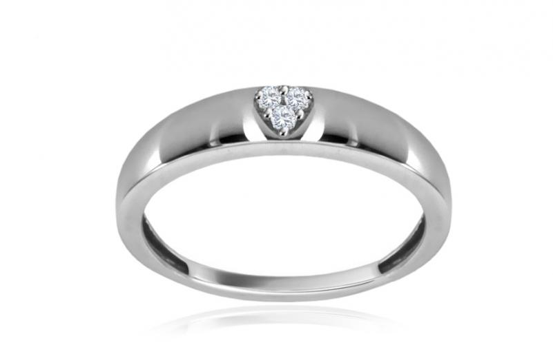 Diamantový prsten Heart 0,025 ct CSBR58A Diamantový prsten Heart 0,025 ct CSBR58A