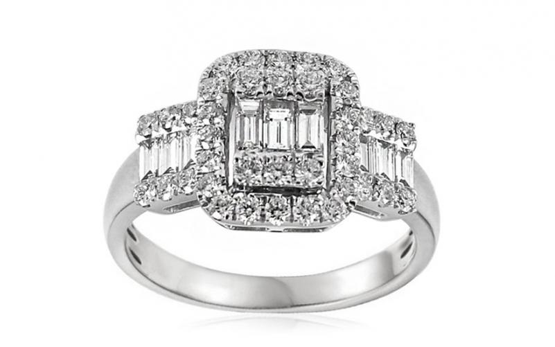 Exkluzivní zásnubní prsten s baguette diamanty Maura IZBR321A Exkluzivní zásnubní prsten s baguette diamanty Maura IZBR321A