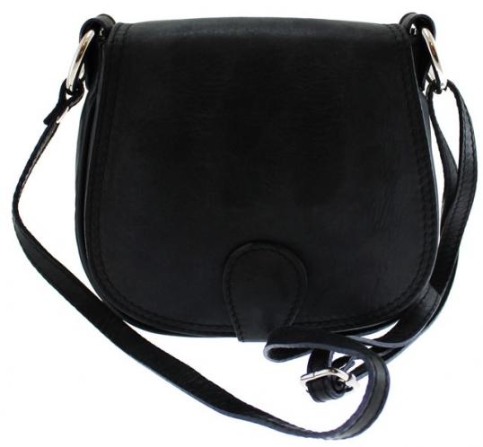 kožená menší černá crossbody kabelka na rameno Lundy kožená menší černá crossbody kabelka na rameno Lundy