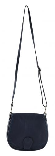 kožená menší modrá crossbody kabelka na rameno Lundy kožená menší modrá crossbody kabelka na rameno Lundy