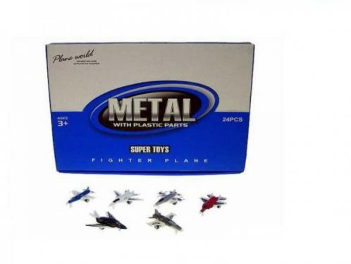 Letadlo 7cm kov/plast asst. 6 druhů Letadlo 7cm kov/plast asst. 6 druhů